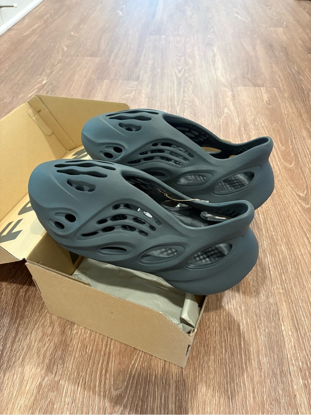 Yeezy Foam Runner Sandals in Dark Gray